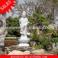 white granite Kwan-yin statue